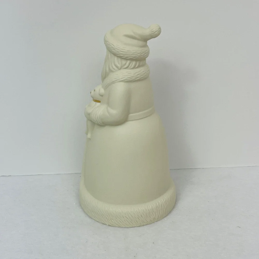 Lenox All is Bright Santa Figurine Light Up Ivory Porcelain Gold Letter E 863052